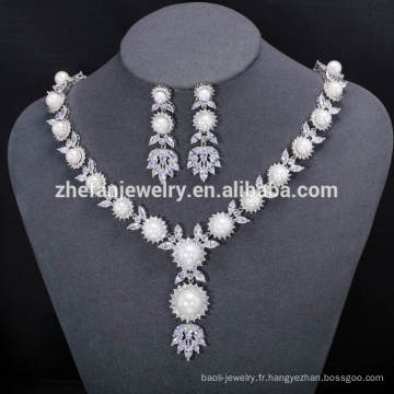 bijoux de luxe bijoux de mariage perle collier définit des conceptions pour les femmes